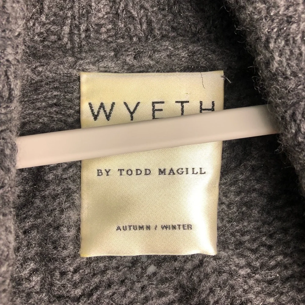 Wyeth By Todd Magill Distressed Cashmere‎ Blend Cardigan Sweater Sz. M